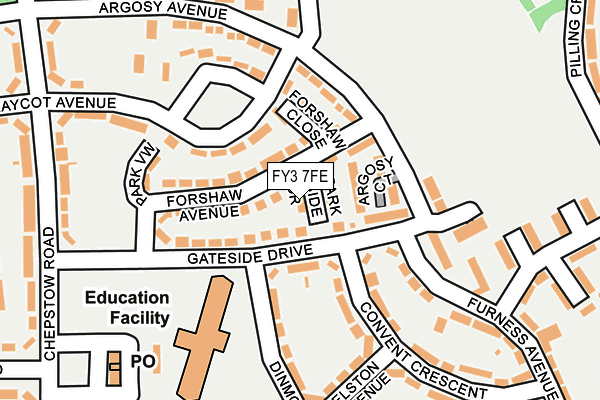 FY3 7FE map - OS OpenMap – Local (Ordnance Survey)