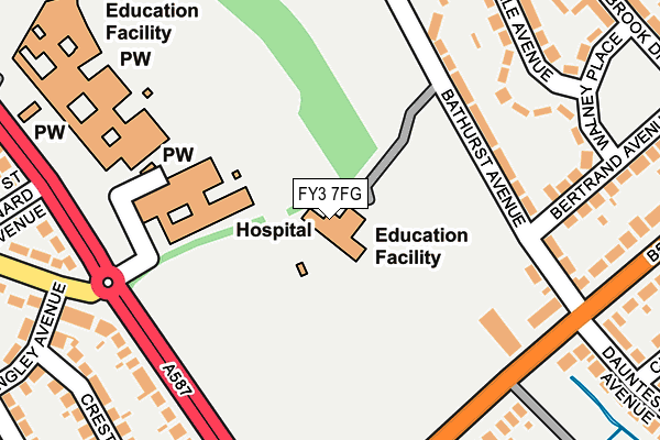 FY3 7FG map - OS OpenMap – Local (Ordnance Survey)