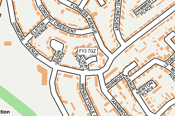 FY3 7GZ map - OS OpenMap – Local (Ordnance Survey)
