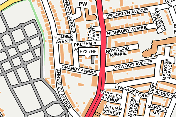 FY3 7HF map - OS OpenMap – Local (Ordnance Survey)