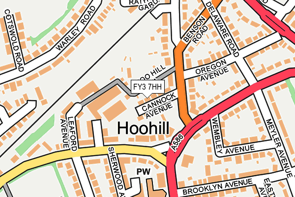 FY3 7HH map - OS OpenMap – Local (Ordnance Survey)