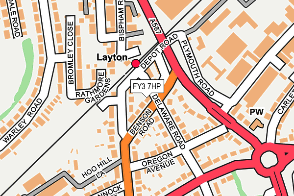 FY3 7HP map - OS OpenMap – Local (Ordnance Survey)