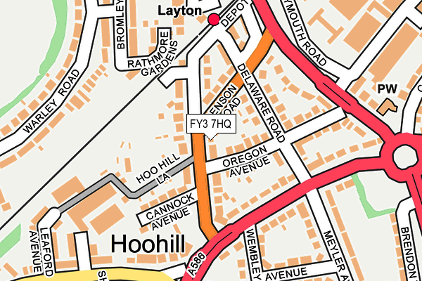 FY3 7HQ map - OS OpenMap – Local (Ordnance Survey)