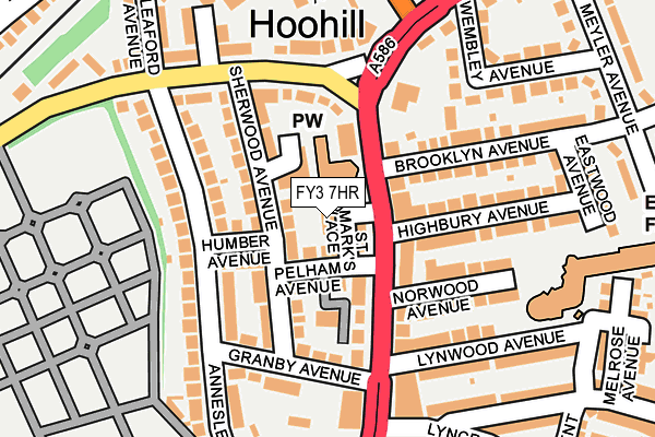 FY3 7HR map - OS OpenMap – Local (Ordnance Survey)