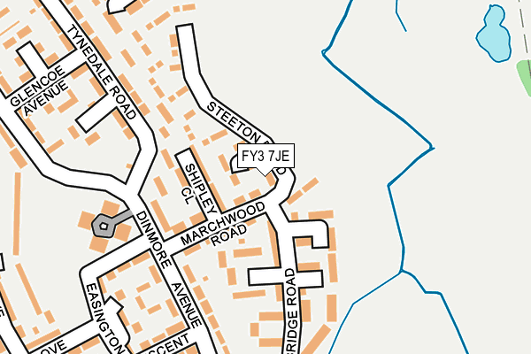 FY3 7JE map - OS OpenMap – Local (Ordnance Survey)