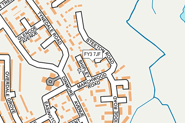 FY3 7JF map - OS OpenMap – Local (Ordnance Survey)