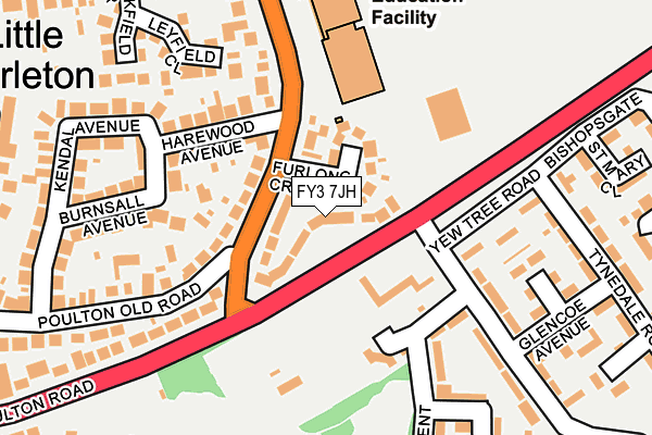 FY3 7JH map - OS OpenMap – Local (Ordnance Survey)