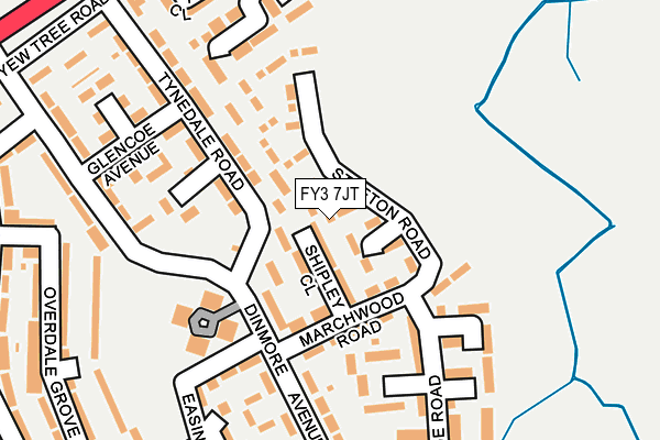 FY3 7JT map - OS OpenMap – Local (Ordnance Survey)