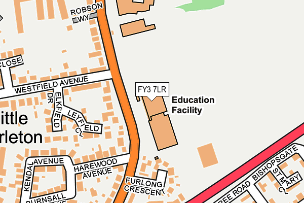 FY3 7LR map - OS OpenMap – Local (Ordnance Survey)