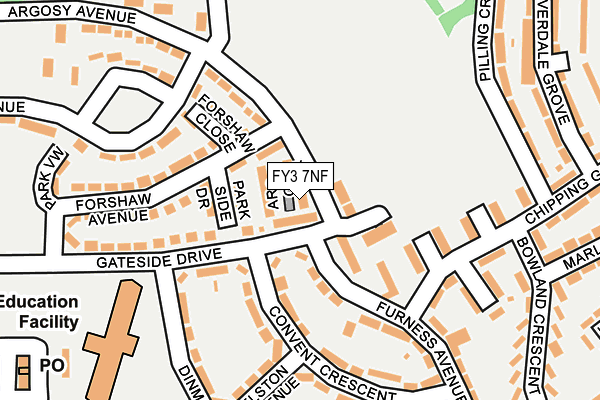 FY3 7NF map - OS OpenMap – Local (Ordnance Survey)