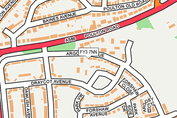 FY3 7NN map - OS OpenMap – Local (Ordnance Survey)