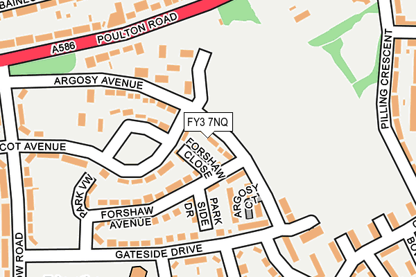 FY3 7NQ map - OS OpenMap – Local (Ordnance Survey)