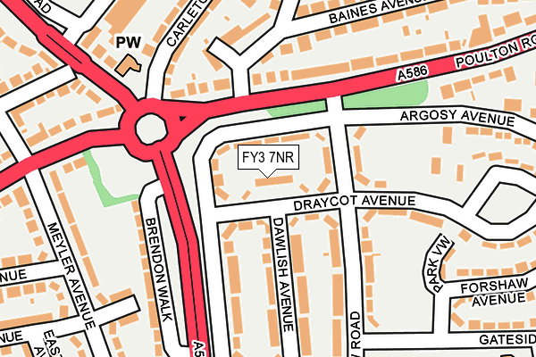 FY3 7NR map - OS OpenMap – Local (Ordnance Survey)