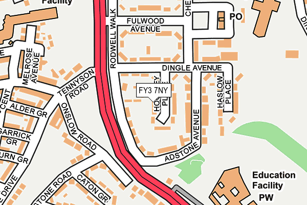 FY3 7NY map - OS OpenMap – Local (Ordnance Survey)