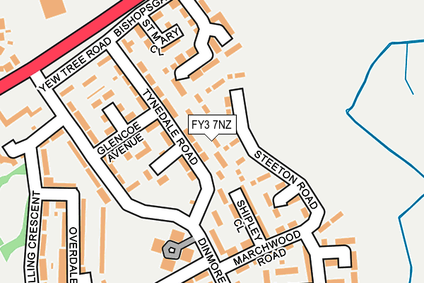 FY3 7NZ map - OS OpenMap – Local (Ordnance Survey)