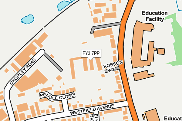 FY3 7PP map - OS OpenMap – Local (Ordnance Survey)