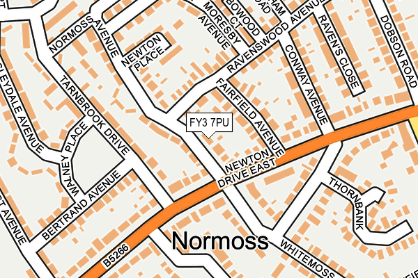 FY3 7PU map - OS OpenMap – Local (Ordnance Survey)