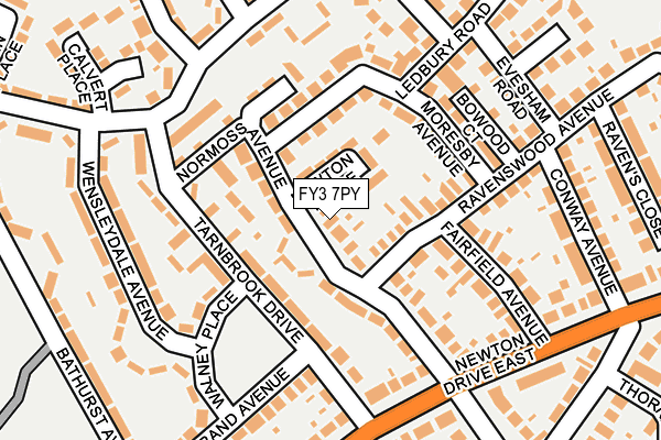 FY3 7PY map - OS OpenMap – Local (Ordnance Survey)