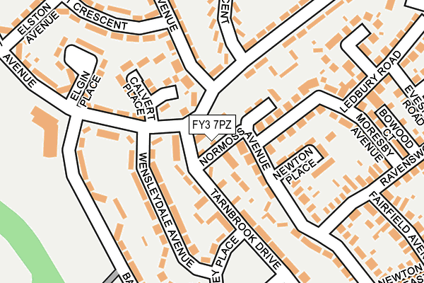 FY3 7PZ map - OS OpenMap – Local (Ordnance Survey)