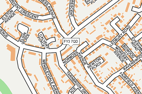 FY3 7QD map - OS OpenMap – Local (Ordnance Survey)