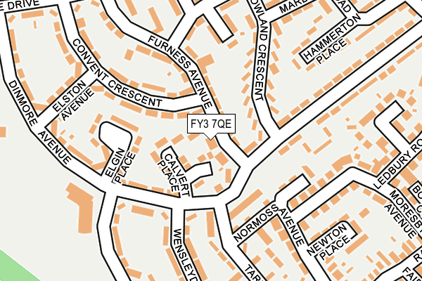 FY3 7QE map - OS OpenMap – Local (Ordnance Survey)