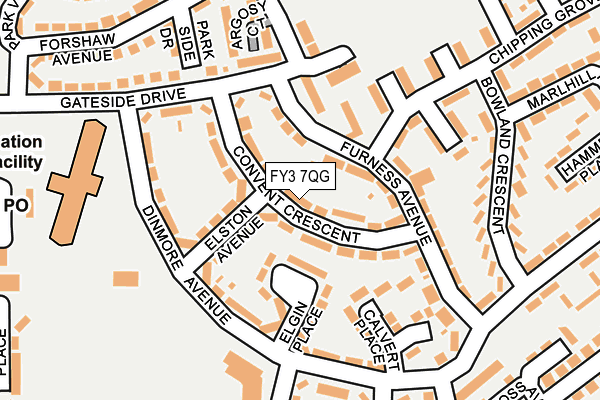FY3 7QG map - OS OpenMap – Local (Ordnance Survey)