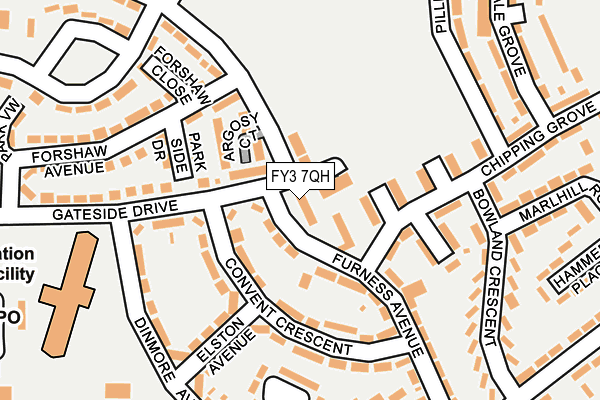 FY3 7QH map - OS OpenMap – Local (Ordnance Survey)