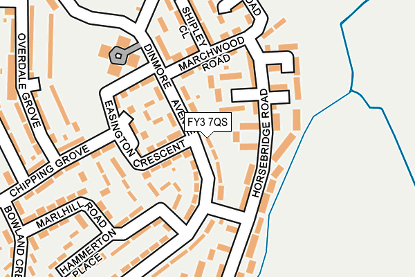 FY3 7QS map - OS OpenMap – Local (Ordnance Survey)