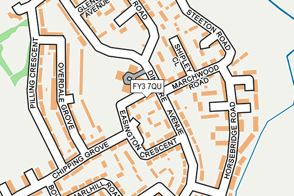 FY3 7QU map - OS OpenMap – Local (Ordnance Survey)