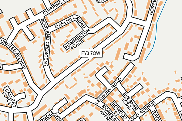 FY3 7QW map - OS OpenMap – Local (Ordnance Survey)