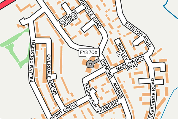 FY3 7QX map - OS OpenMap – Local (Ordnance Survey)