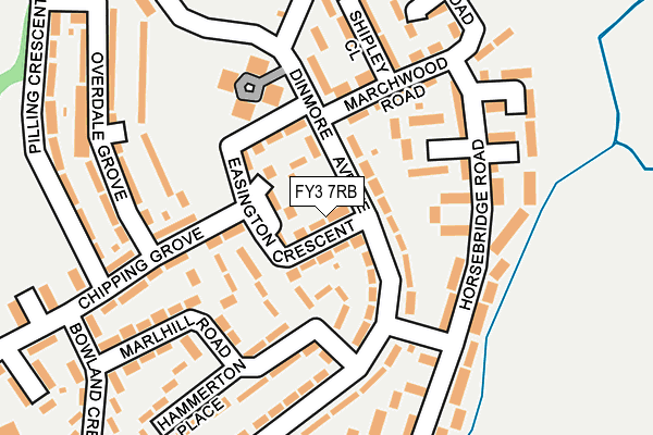 FY3 7RB map - OS OpenMap – Local (Ordnance Survey)