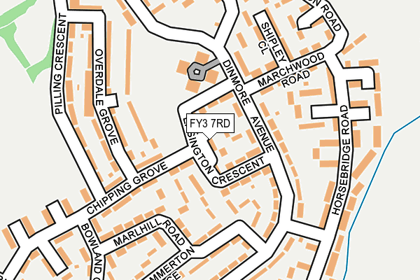 FY3 7RD map - OS OpenMap – Local (Ordnance Survey)