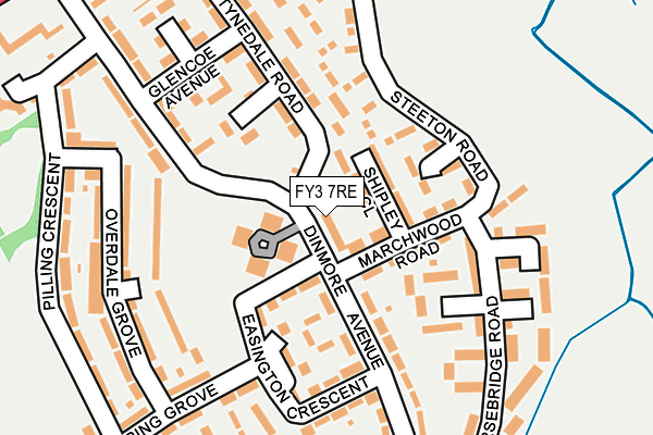 FY3 7RE map - OS OpenMap – Local (Ordnance Survey)