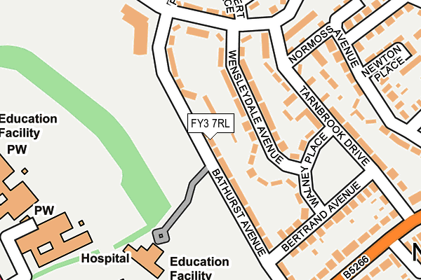 FY3 7RL map - OS OpenMap – Local (Ordnance Survey)