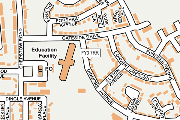 FY3 7RR map - OS OpenMap – Local (Ordnance Survey)