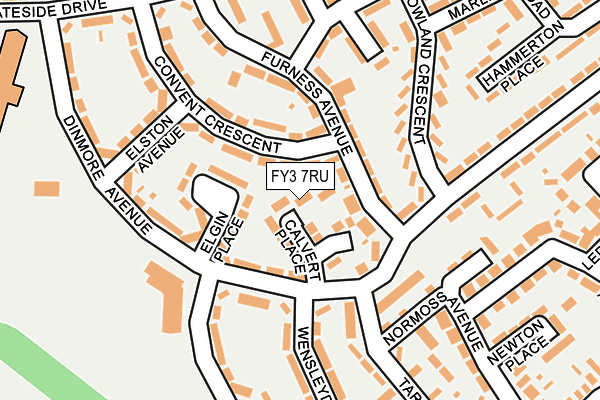 FY3 7RU map - OS OpenMap – Local (Ordnance Survey)