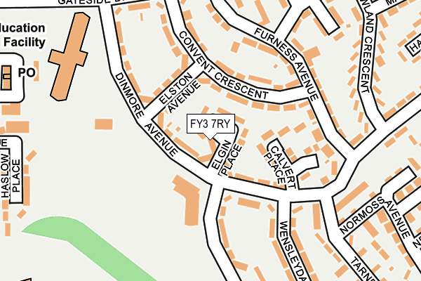 FY3 7RY map - OS OpenMap – Local (Ordnance Survey)