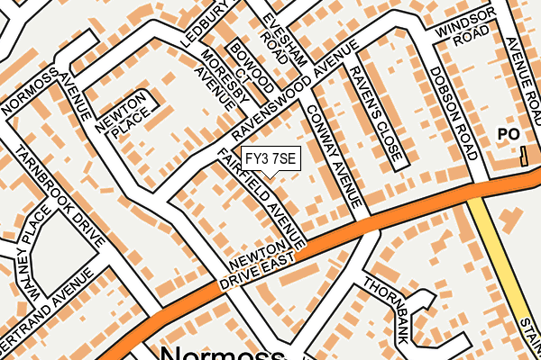 FY3 7SE map - OS OpenMap – Local (Ordnance Survey)