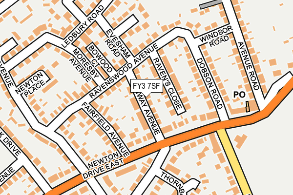 FY3 7SF map - OS OpenMap – Local (Ordnance Survey)
