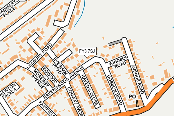 FY3 7SJ map - OS OpenMap – Local (Ordnance Survey)