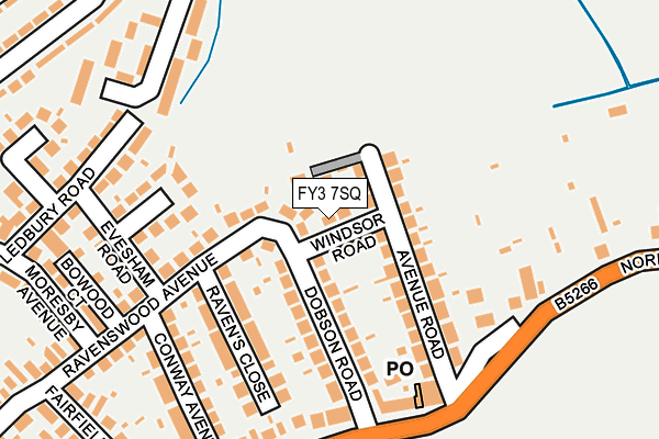 FY3 7SQ map - OS OpenMap – Local (Ordnance Survey)