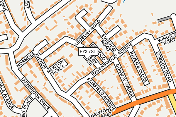 FY3 7ST map - OS OpenMap – Local (Ordnance Survey)