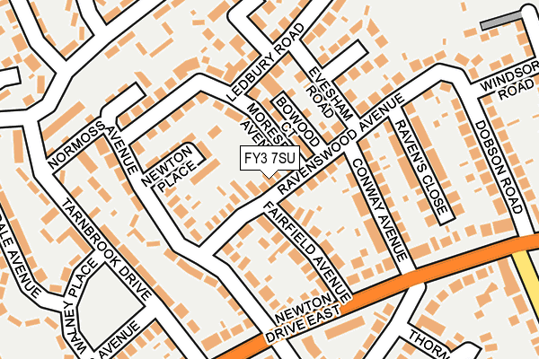 FY3 7SU map - OS OpenMap – Local (Ordnance Survey)