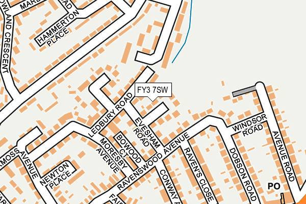FY3 7SW map - OS OpenMap – Local (Ordnance Survey)