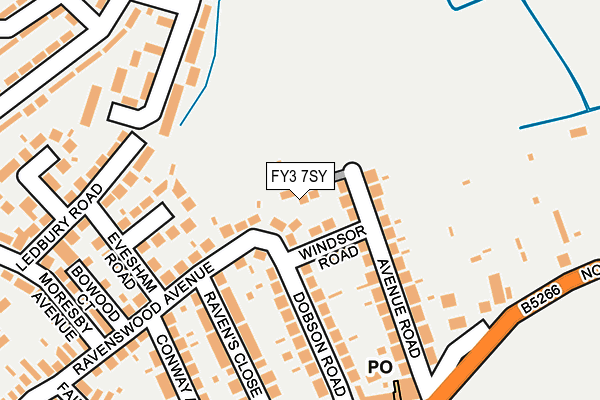 FY3 7SY map - OS OpenMap – Local (Ordnance Survey)