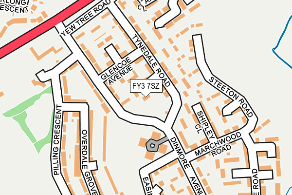 FY3 7SZ map - OS OpenMap – Local (Ordnance Survey)