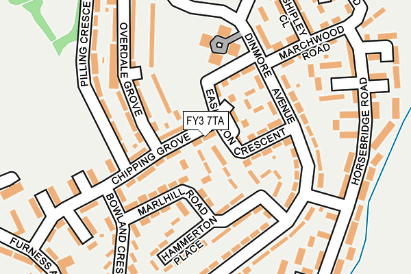 FY3 7TA map - OS OpenMap – Local (Ordnance Survey)
