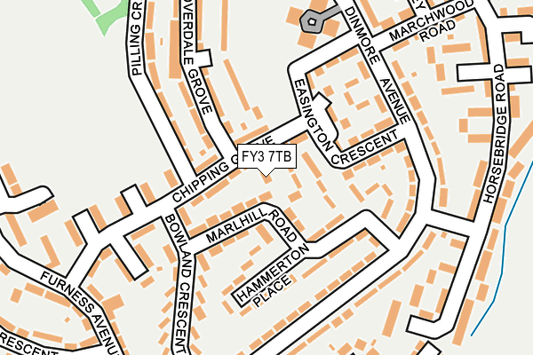 FY3 7TB map - OS OpenMap – Local (Ordnance Survey)