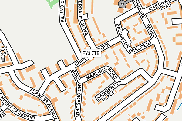 FY3 7TE map - OS OpenMap – Local (Ordnance Survey)